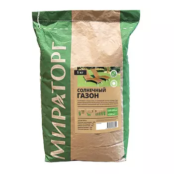 Семена газонной травы Солнечный газон Мираторг 5 кг
