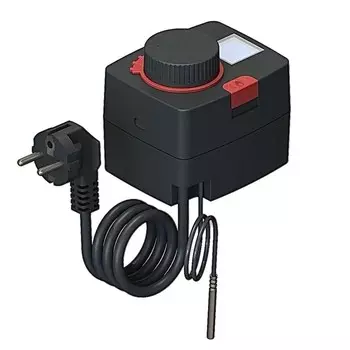 Сервопривод с электронным термостатом 5-90°С и дисплеем Flamco MFR нормально закрытый 220 В (A66341.37)