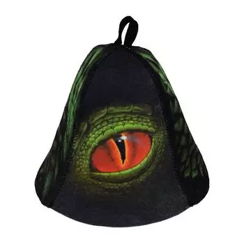 Шапка для бани и сауны Hot Pot (41359) Глаз Дракона войлок черная