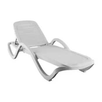 Шезлонг складной пластиковый Элластик-Пласт Capri 1940х730х310 мм плетеный (ЭП 644376)