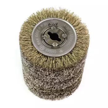 Щетка-валик для щеточных шлифмашин Осборн 1-111 d100x12,7 мм мягкая латунированная сталь