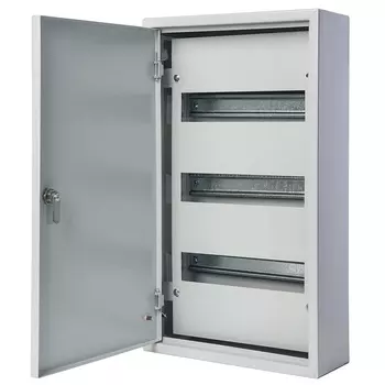Щит распределительный навесной Dekraft ЩРН-36 стальной IP31 520х300х120 мм 36 модулей с замком