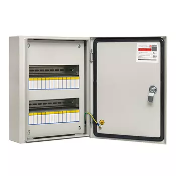 Щит распределительный навесной EKF Basic ЩРН-24 металлический IP54 395х310х120 мм 24 модуля с замком