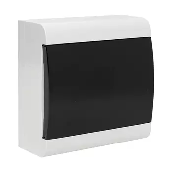 Щит распределительный навесной EKF PROxima ЩРН-П-8 пластиковый IP41 202,5х98,5х195,5 мм 8 модулей прозрачная дверь серый