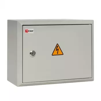 Щит распределительный навесной EKF PROxima ЩРН-12 стальной IP31 120х300х220 мм 12 модулей с замком и шинами