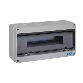 Щит распределительный навесной ETP пластиковый IP65 140х410х283 18 модулей прозрачная дверь