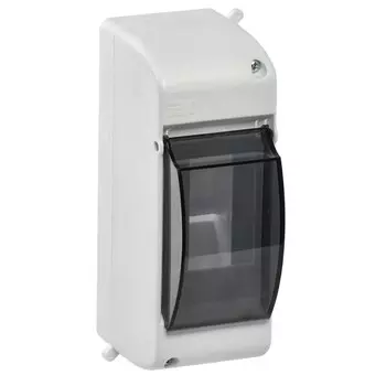 Щит распределительный навесной IEK Krepta 3 КМПн пластиковый IP30 146х59х83 мм прозрачная дверь