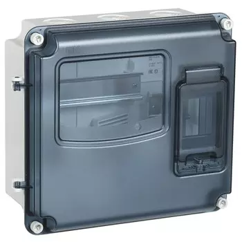Щит распределительный навесной IEK Krepta 3 ЩУРн-П пластиковый IP66 250х285х109 мм 3 модуля прозрачная дверь