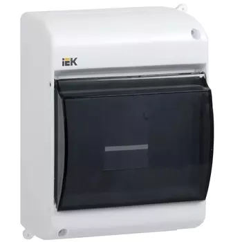 Щит распределительный навесной IEK Krepta 3 КМПн пластиковый IP30 146х96х83 мм прозрачная дверь