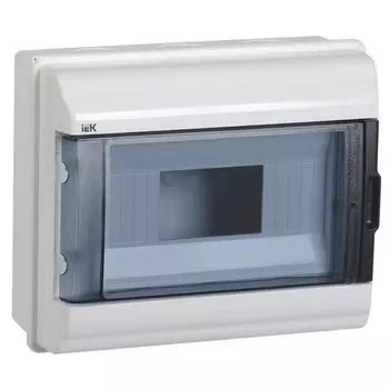 Щит распределительный навесной IEK Krepta 5 КМПн-9 пластиковый IP55 198х235х108 мм прозрачная дверь