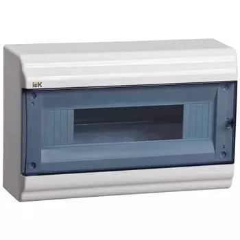 Щит распределительный навесной IEK Prime ЩРН-П-12 пластиковый IP41 190х290х100 мм прозрачная дверь