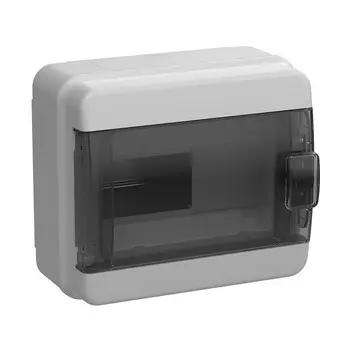 Щит распределительный навесной IEK Tekfor КМПн-8 пластиковый IP65 178х114х204 мм 8 модулей прозрачная дверь