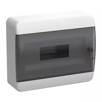 Щит распределительный навесной IEK Tekfor ЩРН-П-12 пластиковый IP41 240х102х290 мм 12 модулей прозрачная дверь