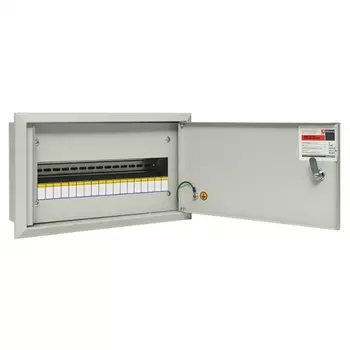 Щит распределительный встраиваемый EKF ЩРВ-18М металлический IP31 260х440х120 мм 18 модулей с замком