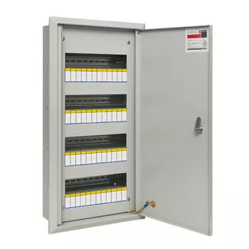 Щит распределительный встраиваемый EKF ЩРВ-48 стальной IP31 340х650х120 мм 48 модулей с замком