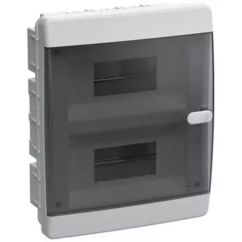 Щит распределительный встраиваемый IEK Union Compact ЩРВ-П-18 пластиковый IP41 290х236х103 мм прозрачная дверь