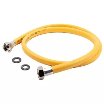 Шланг для газа ПВХ армированный Tuboflex 3/4 ВР(г) х 3/4 ВР(г) 120 см желтый