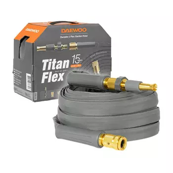 Шланг поливочный 5/8 15 м двухслойный Daewoo TitanFlex ПВХ армированный (DWH 9122)