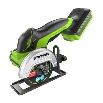 Шлифмашина угловая аккумуляторная Greenworks GD24UCS 24 В d76 мм без АКБ и ЗУ (3402007)