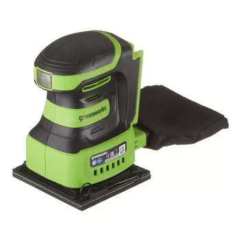Шлифмашина вибрационная аккумуляторная Greenworks G24SS14 24В 115х140 мм без АКБ и ЗУ (3100507)
