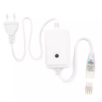 Шнур питания для светодиодной ленты Apeyron пластик 500 Вт IP44 220 В белый (03-52)