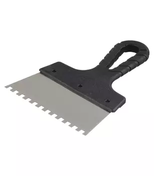 Шпатель зубчатый 150х6 мм с пластиковой ручкой (CS06-150/6299)