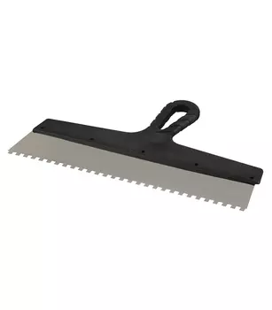 Шпатель зубчатый 350х6 мм с пластиковой ручкой (131155)