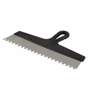 Шпатель зубчатый 350х8 мм с пластиковой ручкой (131156)