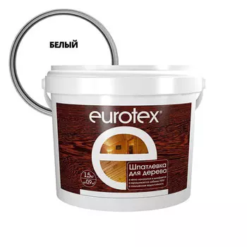 Шпатлевка по дереву Eurotex белая 1,5 кг