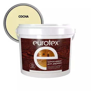 Шпатлевка по дереву Eurotex сосна 1,5 кг