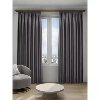 Штора блэкаут серая 200х280 см Decofest Омбра (153.748)