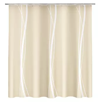 Штора для ванны Fora Line 1800х1800 мм полиэстер бежевый (FOR-LN202)