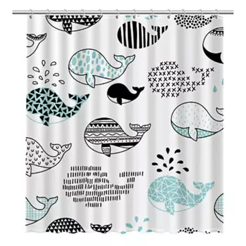 Штора для ванны Fixsen Flux 2000х1800 мм полиэстер разноцветная (2511)