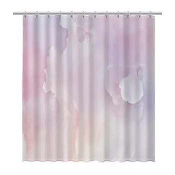 Штора для ванны Fixsen Lady 2000х1800 мм полиэстер розовая (2517)