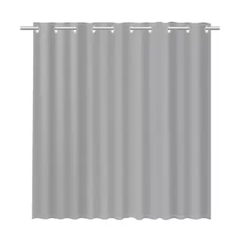 Штора для ванны Fixsen Linum 2000х1800 мм полиэстер серая (1535К)