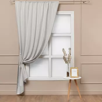 Штора имитация льна шампань 160х260 см Amore Mio (94610)