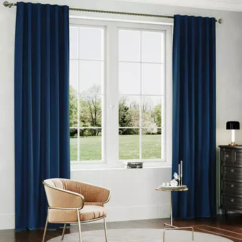 Штора канвас индиго 150х280 см Legrand Канвас (58147555)