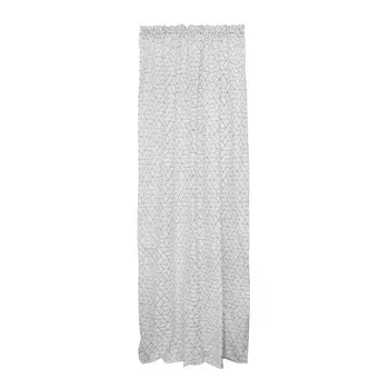 Штора полулен белая 145х260 см Василиса Ромбы (17639)