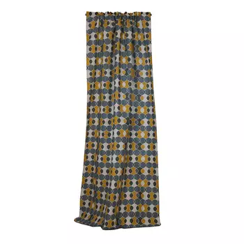 Штора полулен сине-желтая 145х260 см Василиса Полулен Мультиколор (33260)