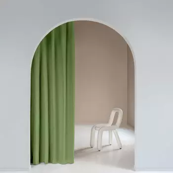 Штора рогожка киви 165х270 см Волшебная Ночь Рогожка (796077)