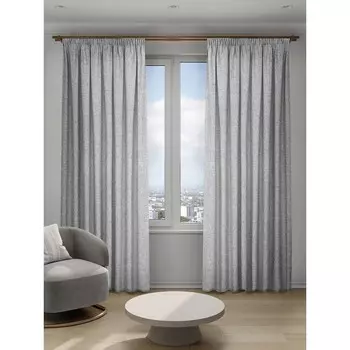 Штора рогожка серая 200х280 см Decofest Лина (153.764)