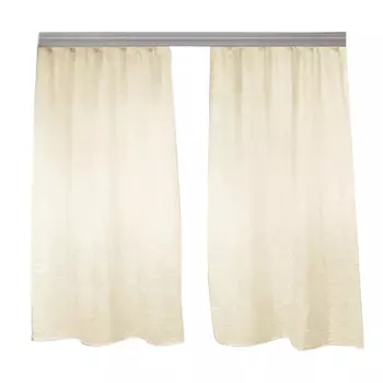 Штора тафта кремовая 135х260 см Casa Conforte Тергалет (2 шт.) (6178692)