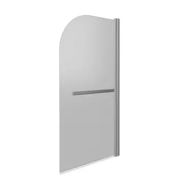 Шторка на ванну распашная 80х140х0,5 см профиль хром Bas Screen (21466)