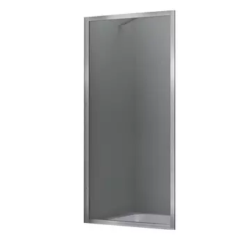 Шторка на ванну неподвижная 80х160х0,6 см профиль никель WasserKraft Abens (20W01-80BN)