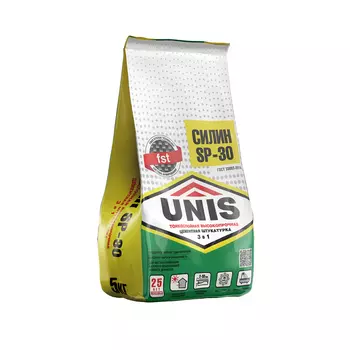 Штукатурка цементная Unis Силин SP-30 универсальная тонкослойная 5 кг