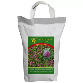 Сидерат семена клевера красного лугового Глобал Русский огород 3 кг