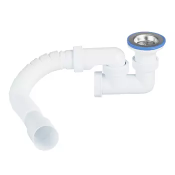 Сифон для душевого поддона Wirquin Virplast 1 1/2х40 мм с выпуском d70 мм с соединением 40/50 мм (30982460)