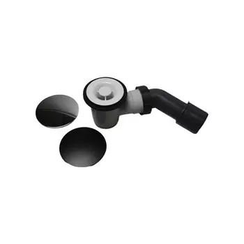 Сифон для душевого поддона Wirquin Black Touch 1 1/2х40 мм проточный с выпуском d50 мм с соединением 40/50 мм (30724776)