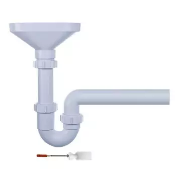 Сифон для мойки McAlpine 1 1/2х40 мм с выпуском d170 мм с соединением 40 мм (HC740FUN)