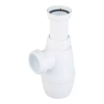 Сифон для раковины и мойки Wirquin Минор 1 1/2х40 мм без выпуска с соединением 40 мм (30718023)